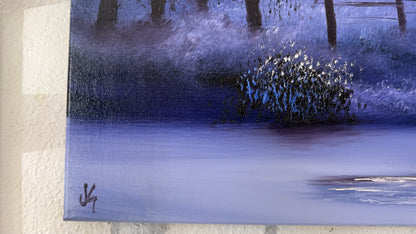 Painting #2112 - 16x20" Canvas - Farm Painting painted 10-23-25