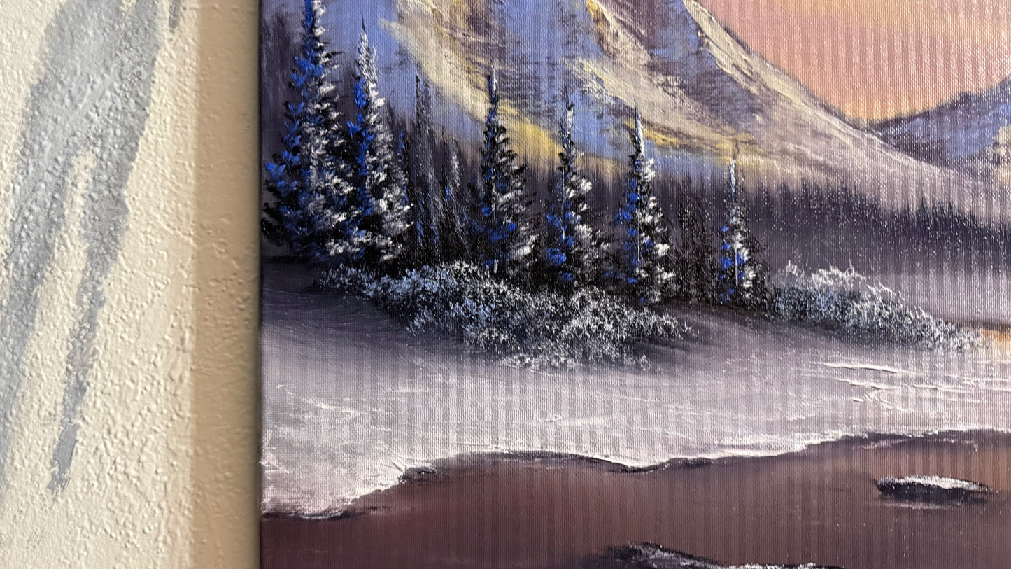 Painting #2261 - 18x24" Canvas - Hidden Mountain Creek Landscape painted 1-29-26