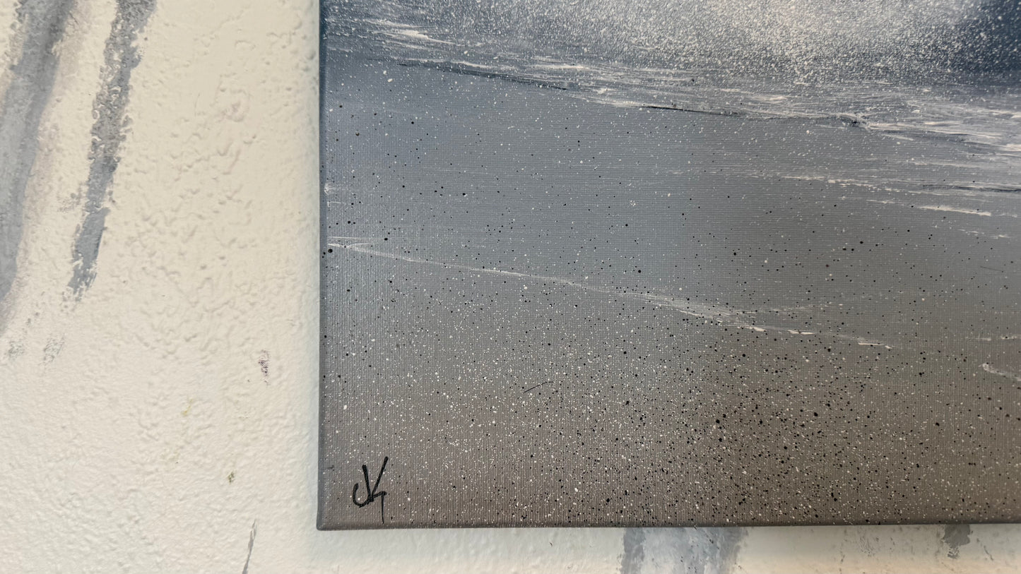 Painting #2365 - 16x20" Canvas - Crashing Wave Seascape painted 3-30-26