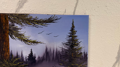 Painting #2383 - Forest River Landscape painted 4-11-26