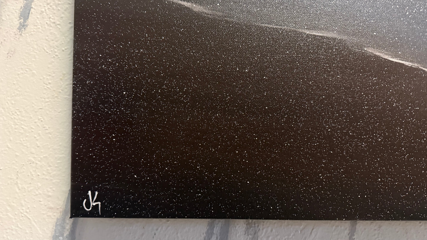 Painting #2196 - 20x24" Pro Series Canvas - Stormy Seascape painted 12-20-25