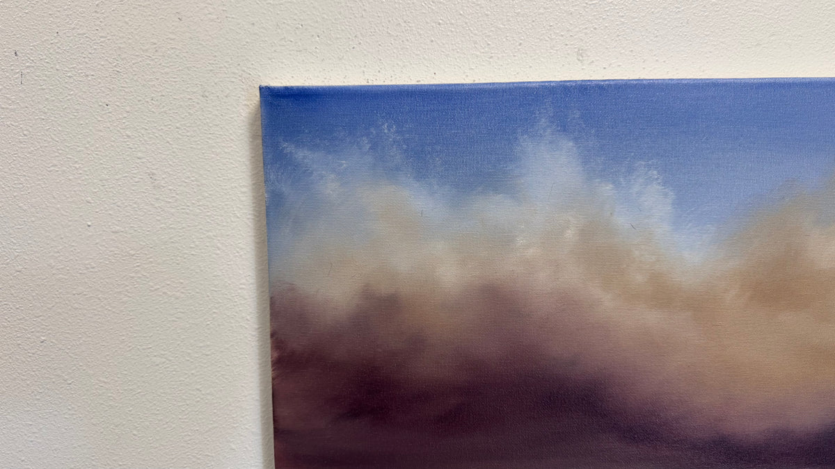 Painting #2602 - 16x20" Canvas - Dramatic Desert Sky painted 9-16-26
