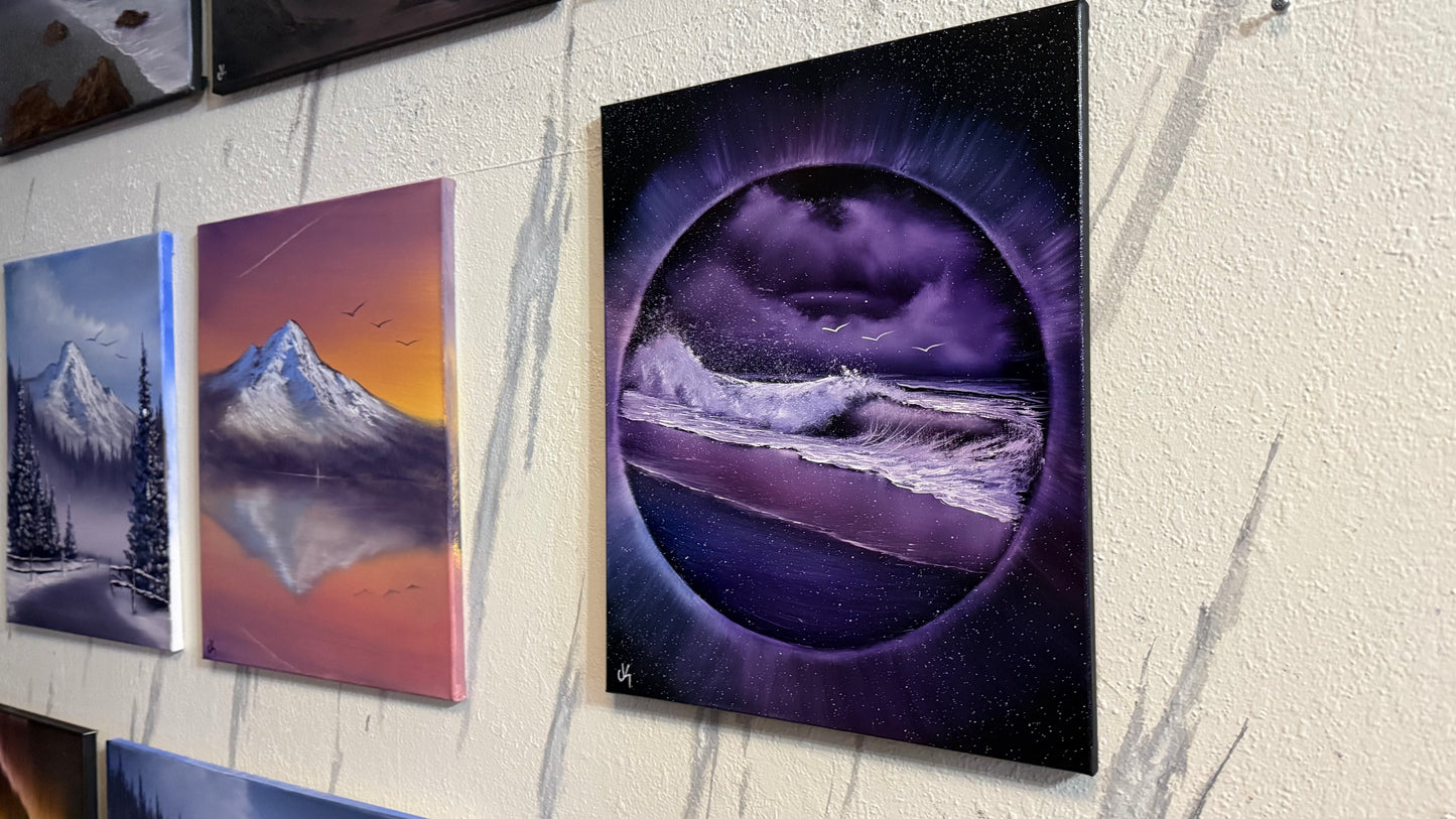 Painting #2254 - 16x20" Canvas - Portal Seascape painted 1-24-26