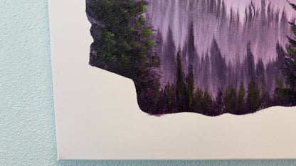 Painting #2110 - 16x20" Canvas - Washington Forest painted 10-19-25