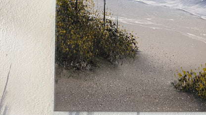 Painting #2152 - 16x20" Canvas - Cattails Seascape painted 11-18-25