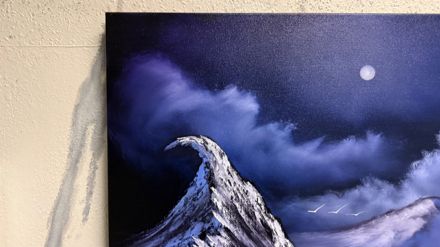Painting #2188 - 24x30" Canvas - Mount Crumpit painted 12-14-25