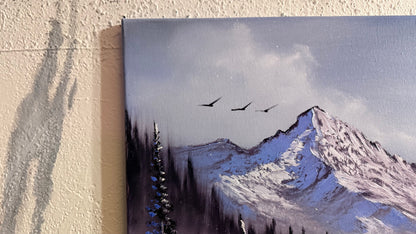 Painting #2411 - 16x20" Canvas - Road To Mt Hood painted 4-25-26