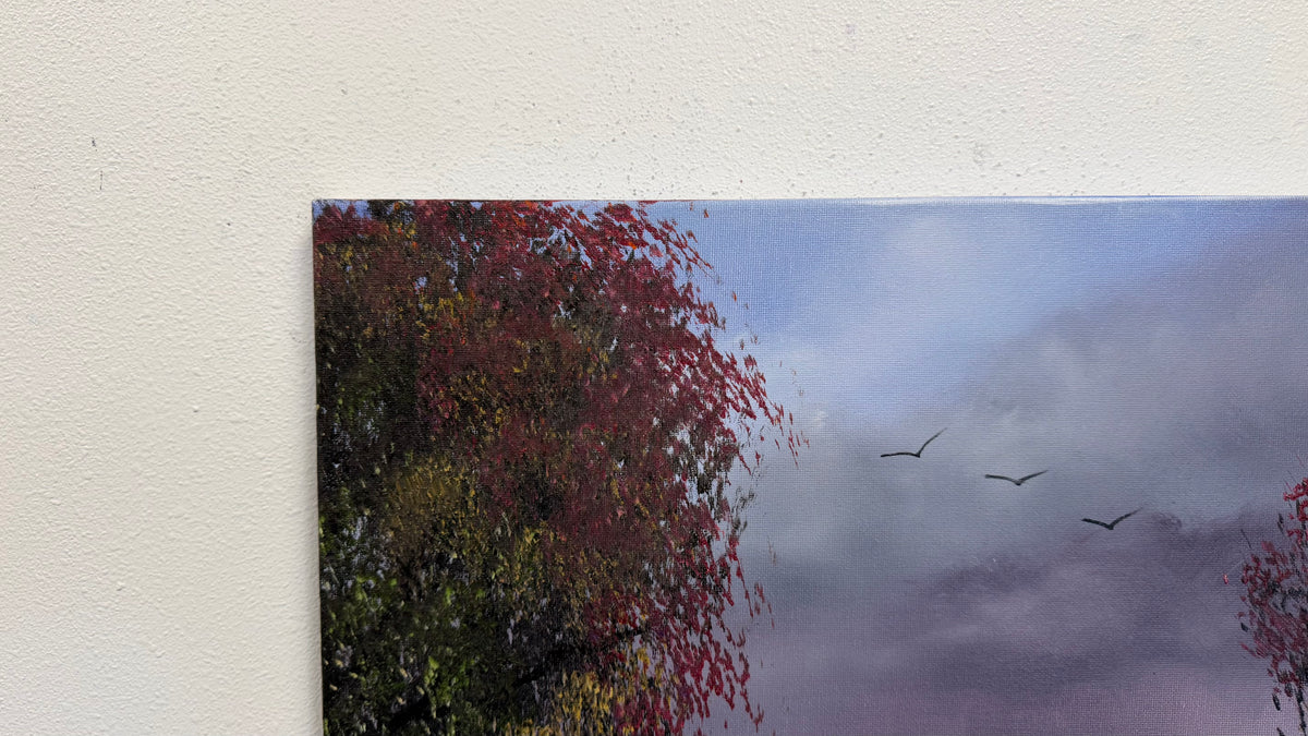 Painting #2618 - 16x20" Canvas - Autumn Landscape painted 9-25-26