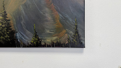 Painting #2582 - 16x20" Canvas - Mountain Landscape by Josh and Dani painted 9-5-26