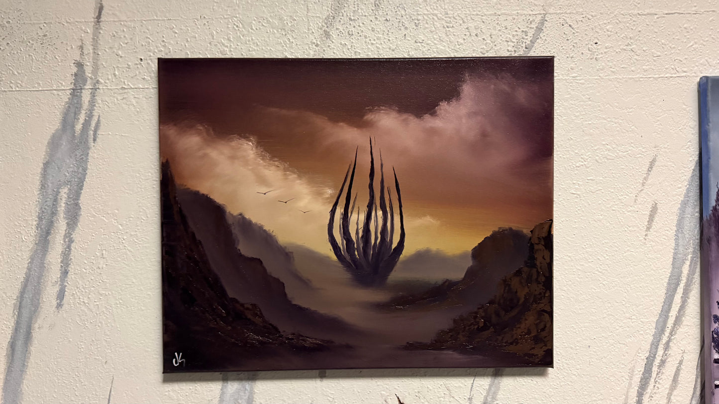 Painting #2222 - 16x20" Canvas - The Abyss painted 1-4-26