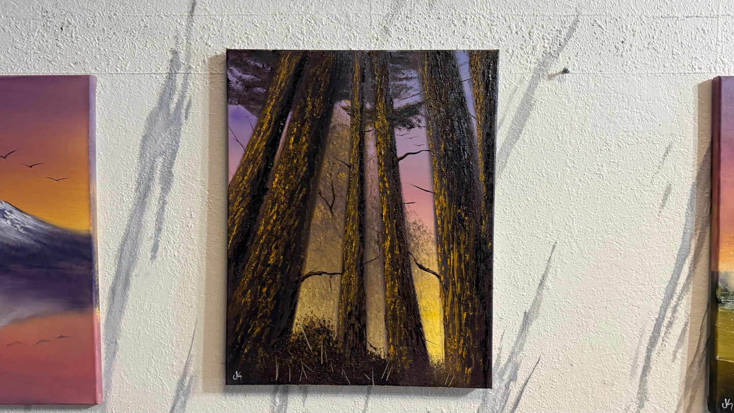 Painting #2302 - 16x20" Canvas - Deep Forest painted 2-23-26