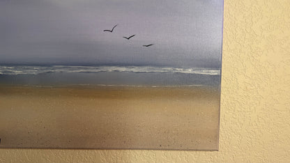 Painting #2508 - 18x24" Canvas - Pacific Northwest Seascape painted 7-9-26