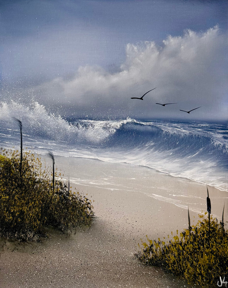 GROUP Painting Class - Day Time Seascape with PaintWithJosh