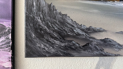 Painting #2401 - 16x20" Canvas - Pacific Northwest Seascape painted 4-20-26