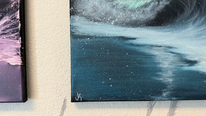 Painting #2391 - 16x20" Canvas - Stairway to Heaven Seascape painted 4-16-26
