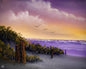 Painting #2479 - 16x20" Canvas - East Coast Sunset Seascape painted 6-6-26