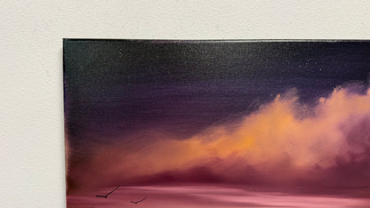 Painting #2642 - 20x24" Canvas - Sunset Landscape painted 10-9-26