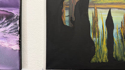 Painting #2381 - Bigfoot Landscape painted 4-10-26