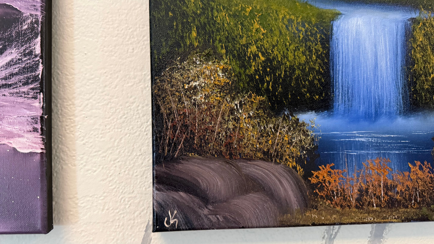 Painting #2347 - 16x20" Canvas - Orchard Falls 3 painted 3-21-26
