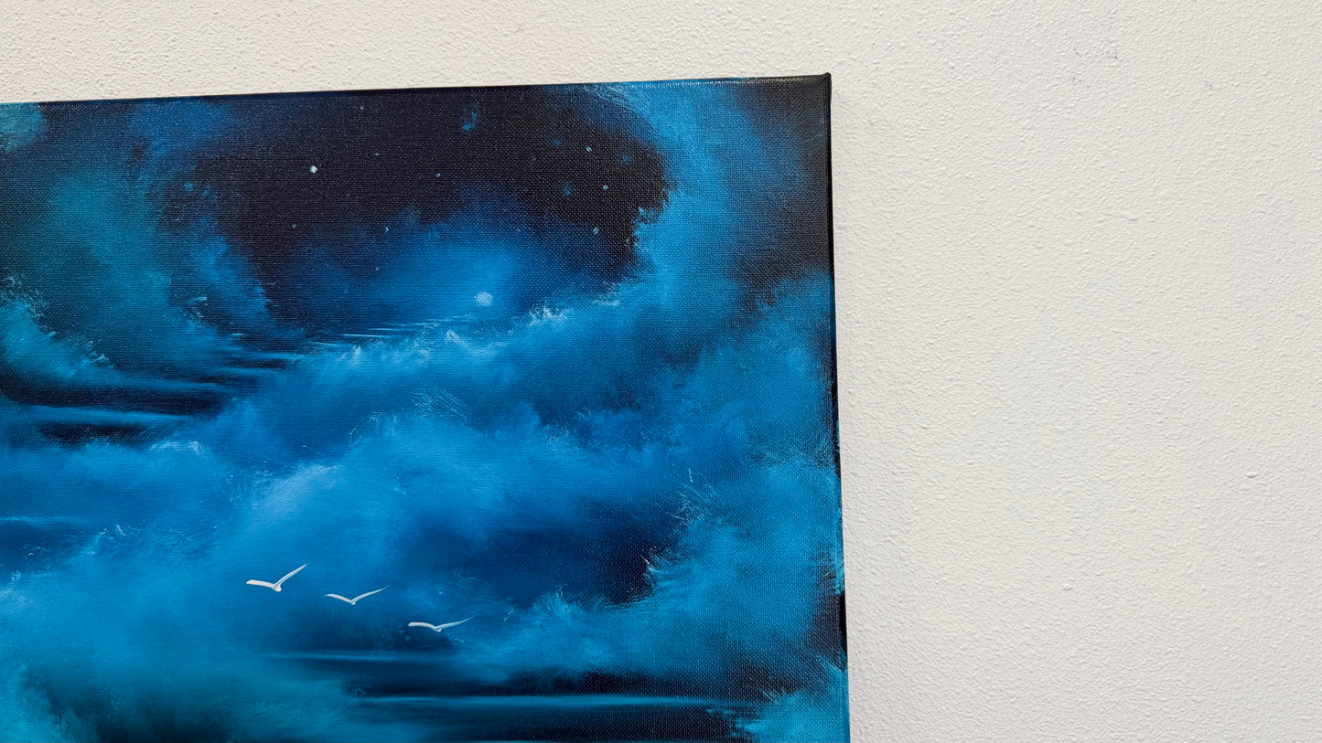 Painting #2560 - 16x20" Canvas - Stairway to Heaven painted 8-22-26