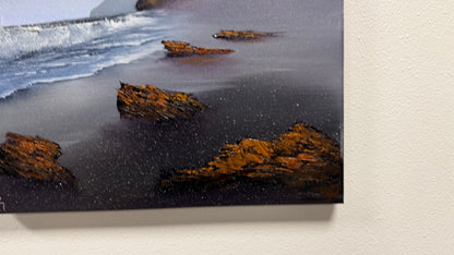 Painting #2527 - 16x20" Canvas - Oregon Coast Seascape painted 7-25-26