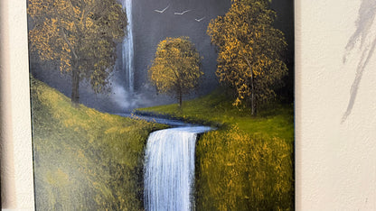 Painting #2341 - 18x24" Canvas - Orchard Falls painted 3-18-26