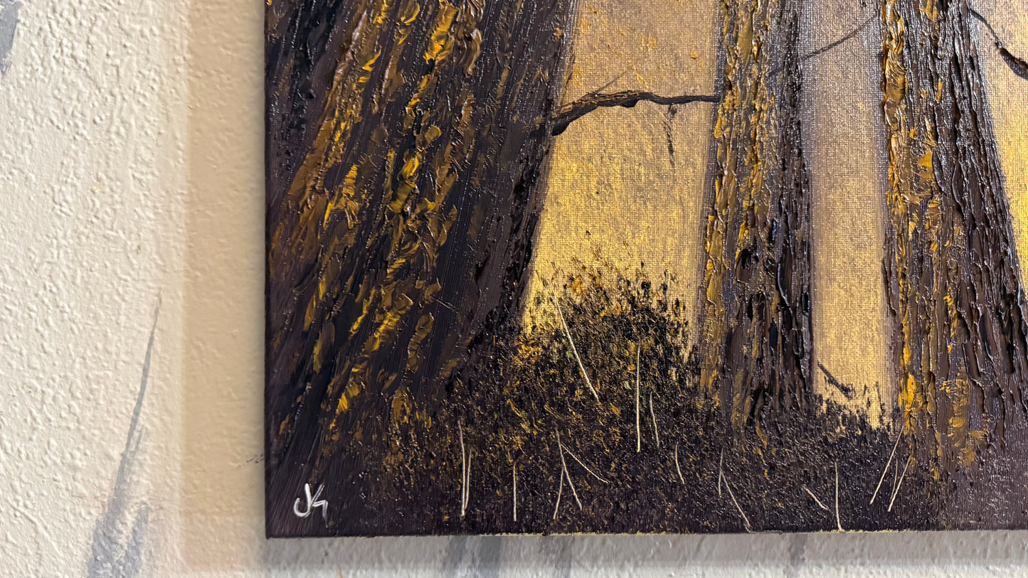 Painting #2302 - 16x20" Canvas - Deep Forest painted 2-23-26