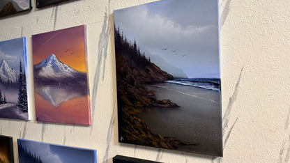 Painting #2240 - 18x24" Canvas - Oregon Coast Seascape painted 1-16-26