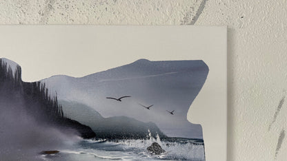 Painting #2098 - 16x20" Canvas - Oregon Coast Inside Oregon painted 10-12-25