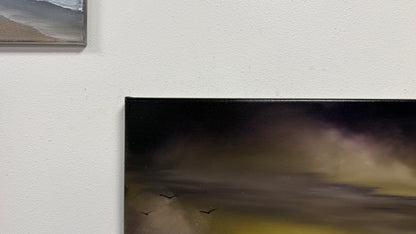 Painting #2655 - 20x24" Canvas - Crashing Wave Seascape painted 10-18-26