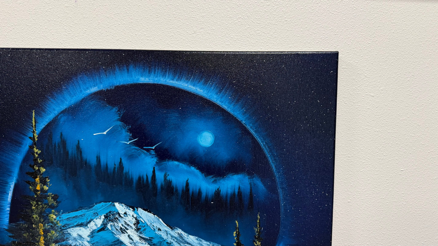 Painting #2517 - 20x24" Canvas - Portal Landscape painted 7-17-26