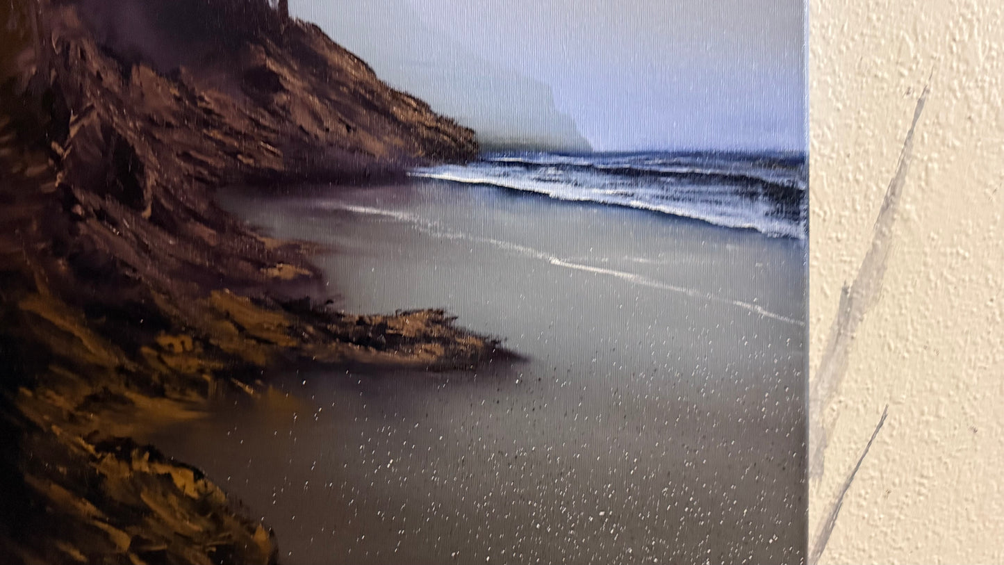 Painting #2240 - 18x24" Canvas - Oregon Coast Seascape painted 1-16-26