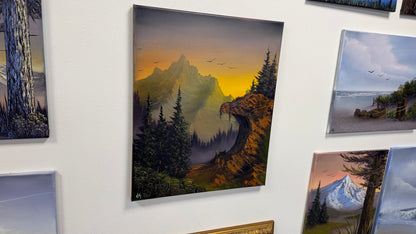Painting #2562 - 16x20" Canvas - Acrylic and Oil Landscape with Josh and Dani painted 8-23-26