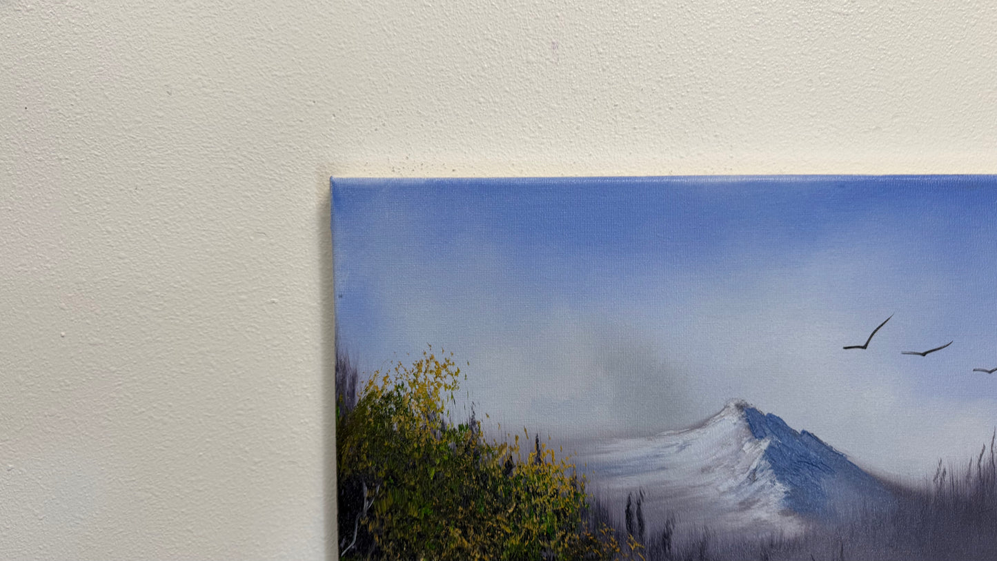 Painting #2554 - 16x20" Canvas - Summer Mountain Landscape painted 8-18-26