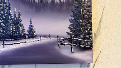 Painting #2216 - 16x20" Canvas - Road to Mt Hood painted 1-2-26