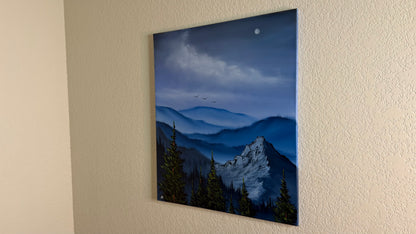 Painting #2514 - 20x24" Canvas - Rolling Hills Mountain Landscape painted 7-13-26
