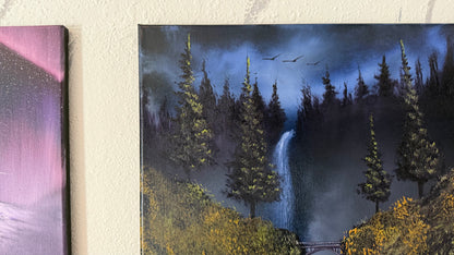 Painting #2332 - 16x20" Canvas - Multnomah Falls painted 3-13-26