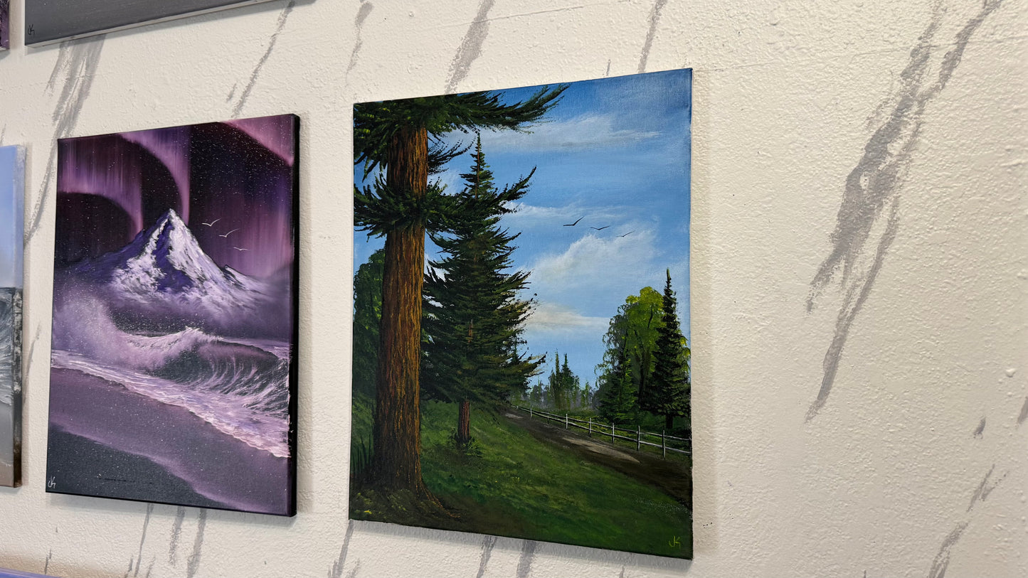 Painting #2382 - Acrylic Landscape painted 4-10-26