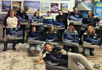 GROUP Painting Class - 12pm - Oregon Coast Seascape with PaintWithJosh Saturday 5-23-26