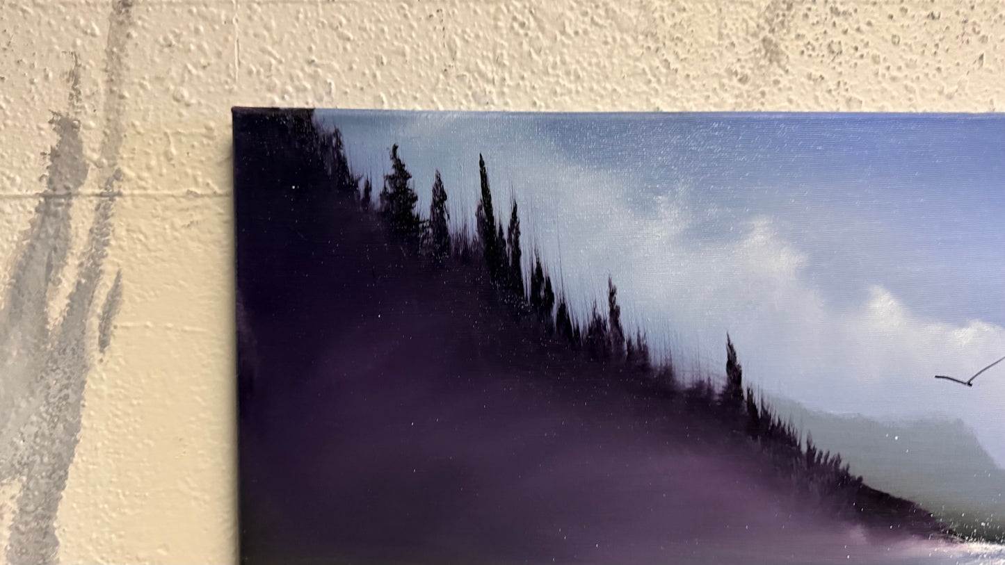 Painting #2197 - 16x20" Canvas - Oregon Coast Seascape painted 12-21-25