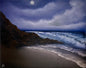 Painting #2208 - 16x20" Canvas - Night Seascape painted 12-29-25