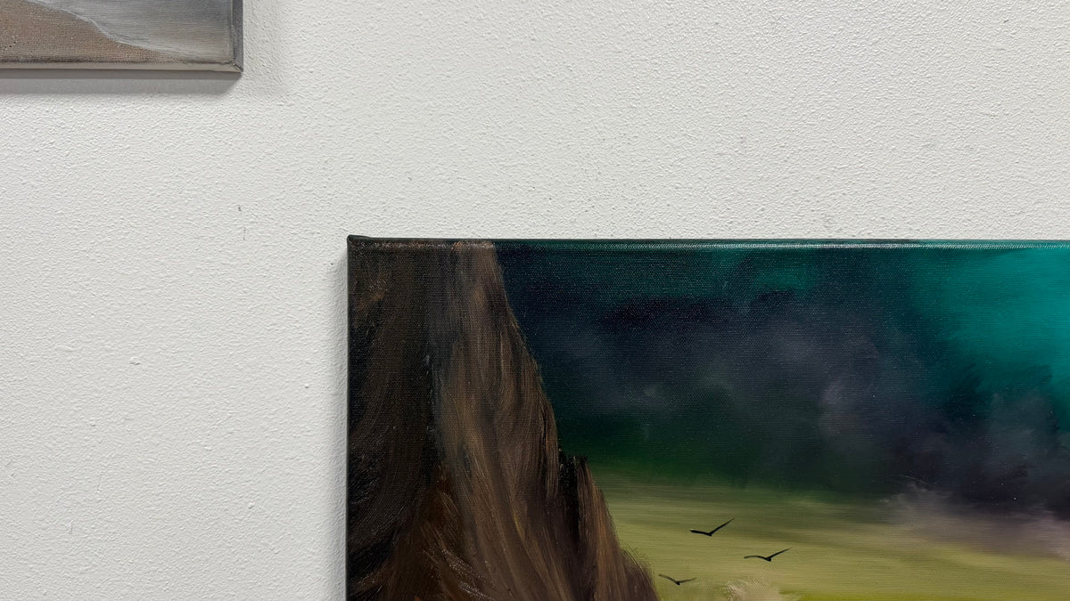 Painting #2617 - 18x24" Canvas - Night Seascape painted 9-24-26