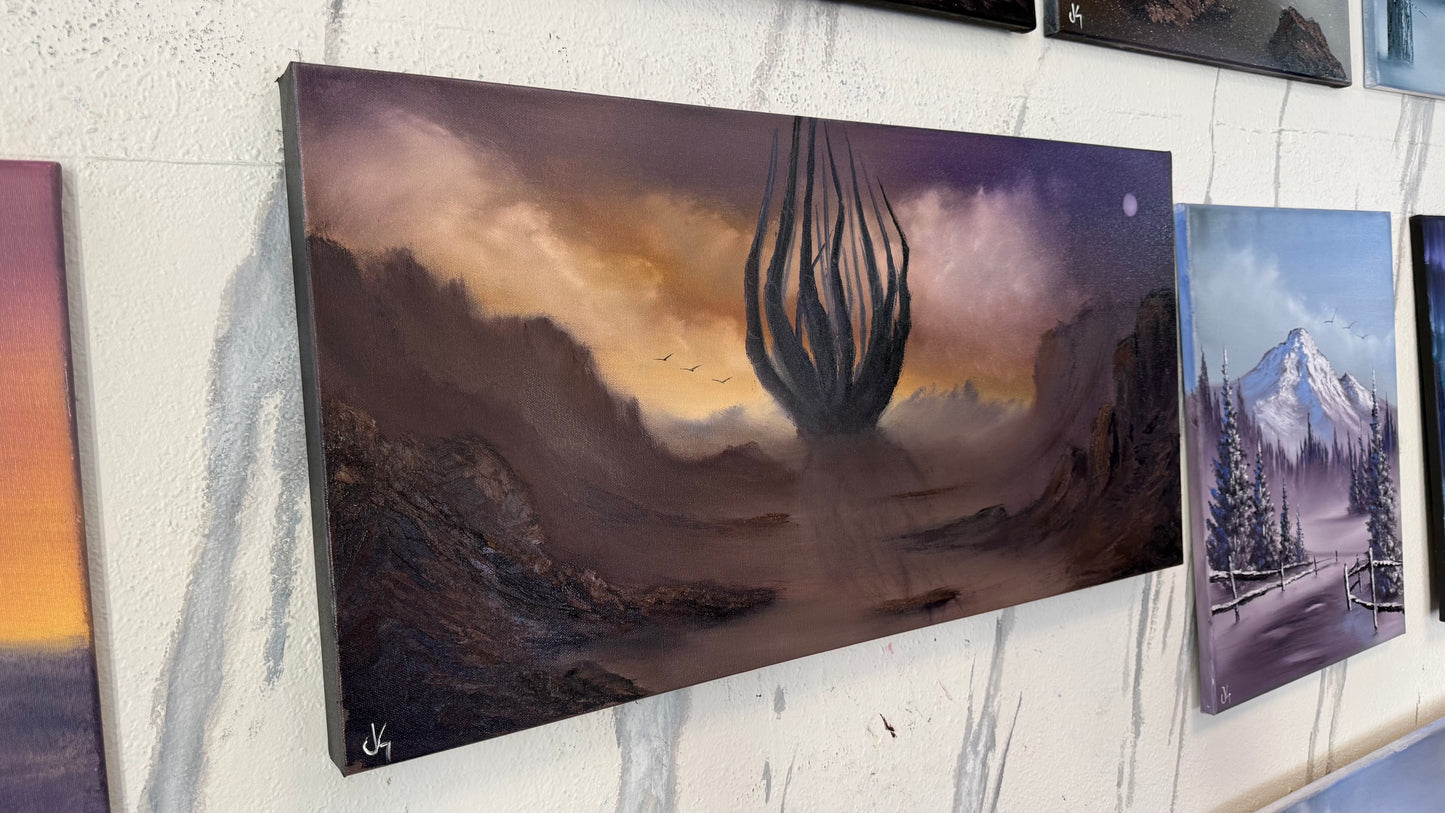 Painting #2221 - 15x30" Pro Series Canvas - The Abyss painted 1-4-26