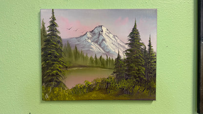 Painting #2079 - 16x20" Canvas - Mountain Landscape painted 9-29-25