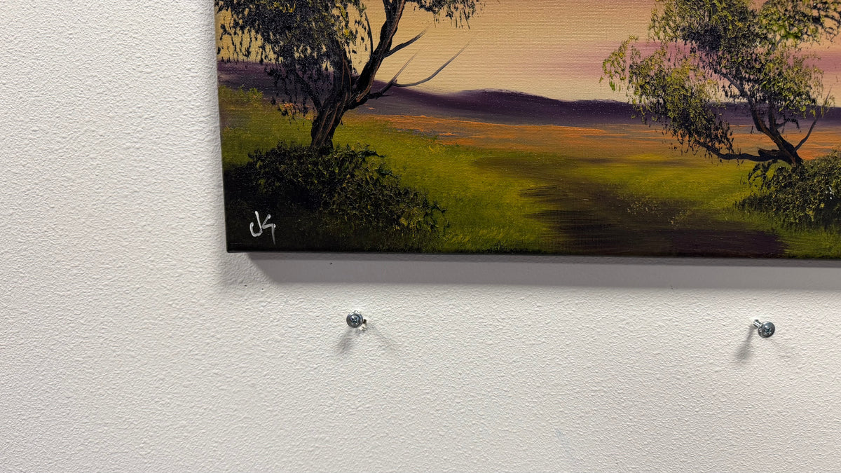 Painting #2642 - 20x24" Canvas - Sunset Landscape painted 10-9-26