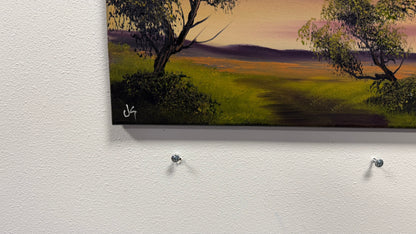 Painting #2642 - 20x24" Canvas - Sunset Landscape painted 10-9-26