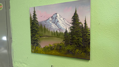 Painting #2079 - 16x20" Canvas - Mountain Landscape painted 9-29-25
