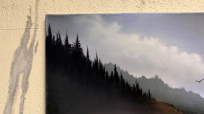 Painting #2213 - 20x24" Canvas - Oregon Seascape painted 1-1-26