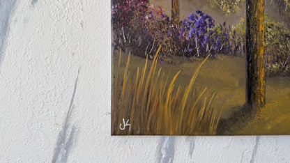 Painting #2446 - 16x20" Canvas - Sunset Fence Post painted 5-19-26