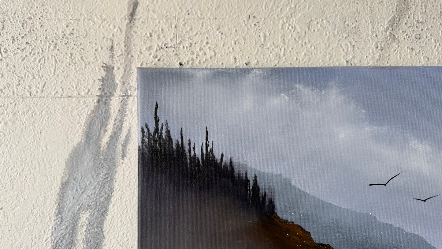 Painting #2461 - 16x20" Canvas - Oregon Coast painted 5-27-26
